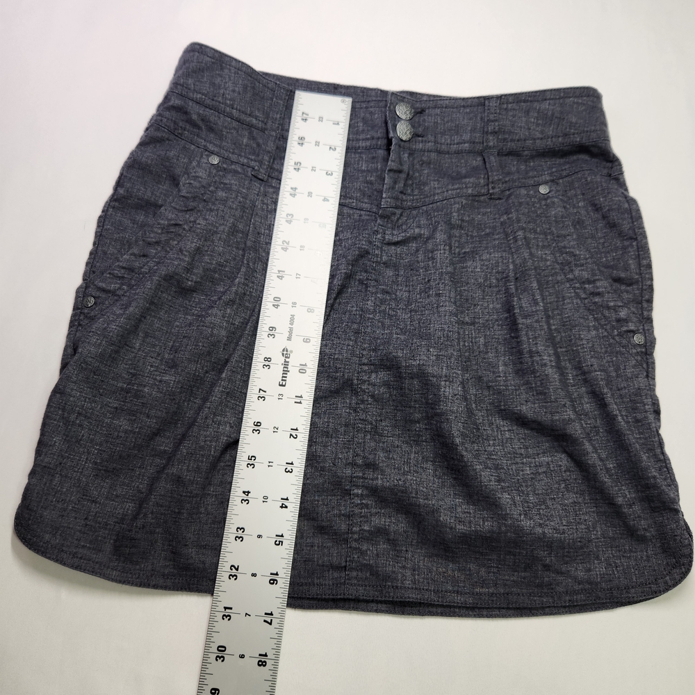 ⭐️prAna Lizbeth A-Line Mini Skirt – Size 4 | Charcoal Grey | Outdoor Adventure - Picture 11 of 12